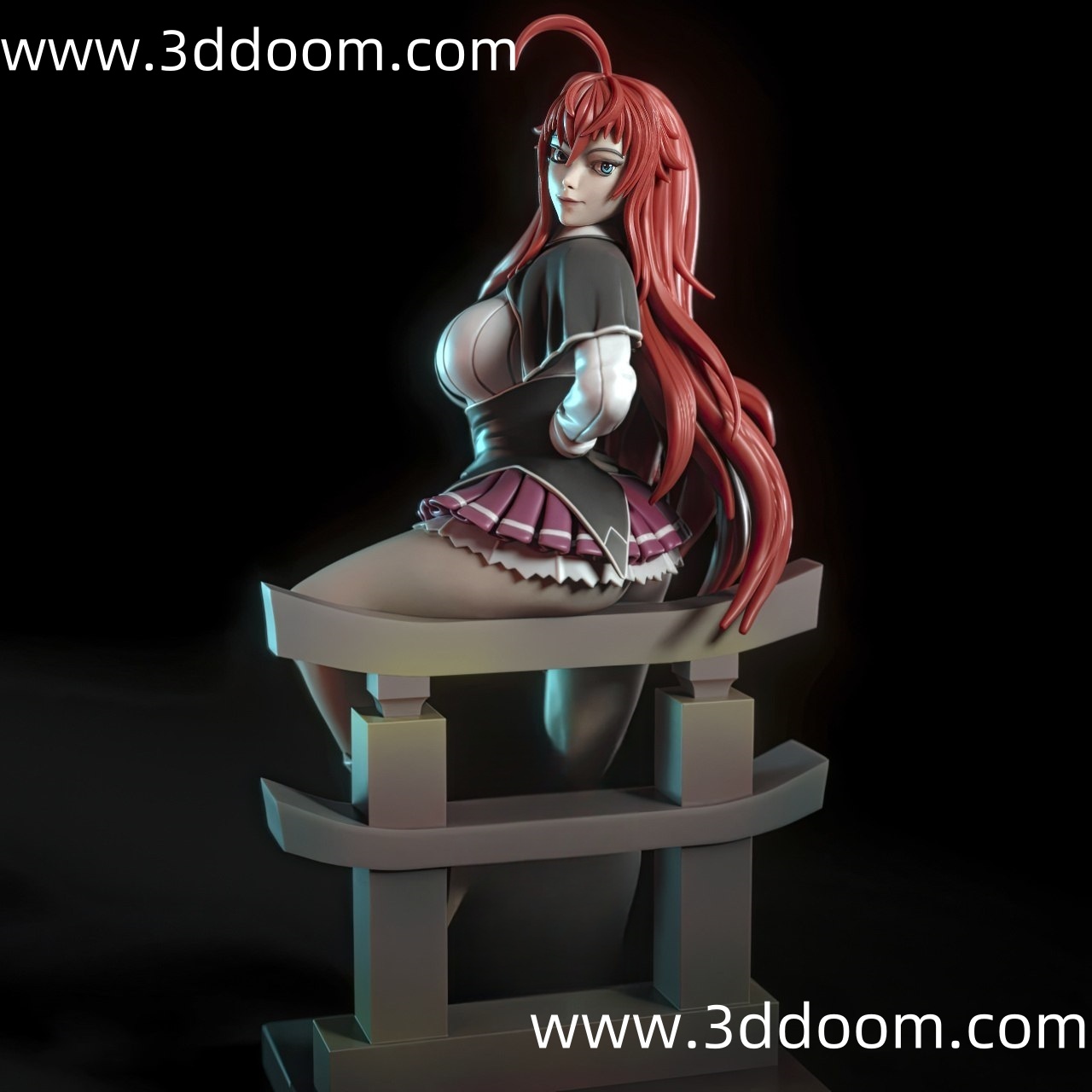 449 Rias Gremory High School DxD 恶魔高校DXD 莉雅丝・吉蒙里-3D DOOM