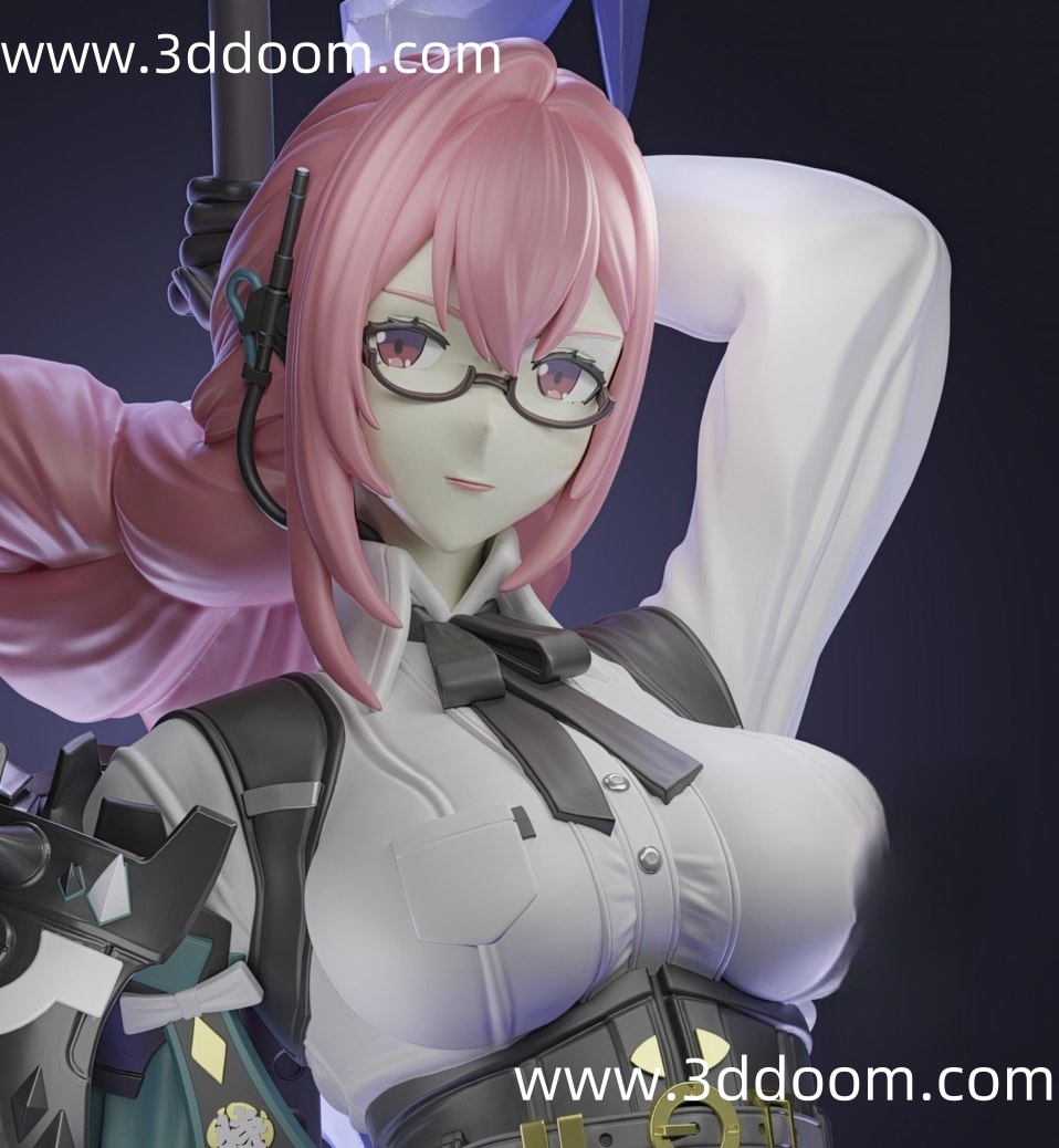 572 Tsukishiro Yanagi Zenless Zone Zero 绝区零 月城柳-3D DOOM