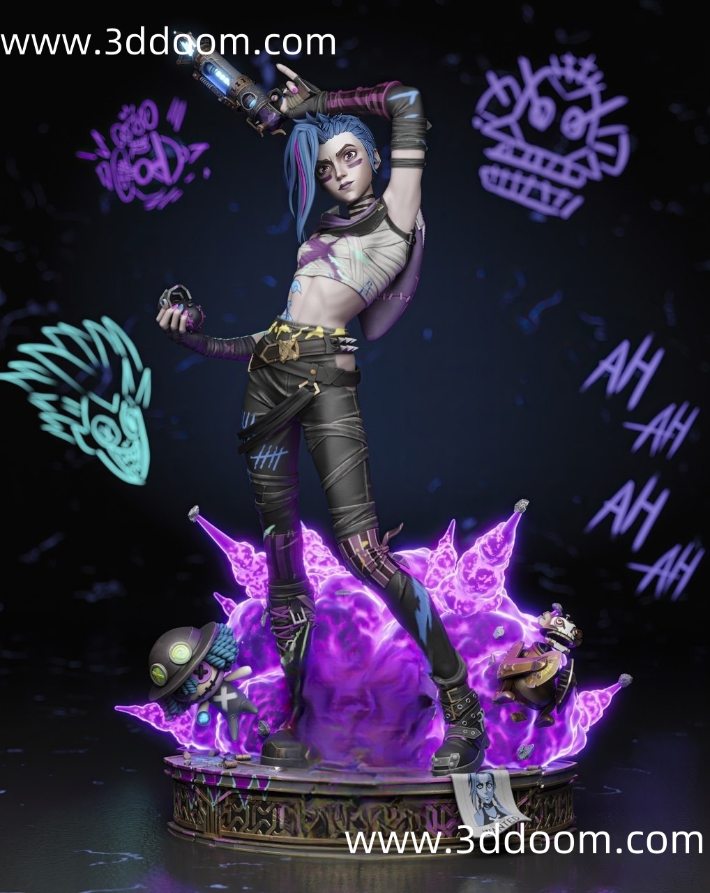 359 Jinx League of Legends 英雄联盟 金克丝-3D DOOM