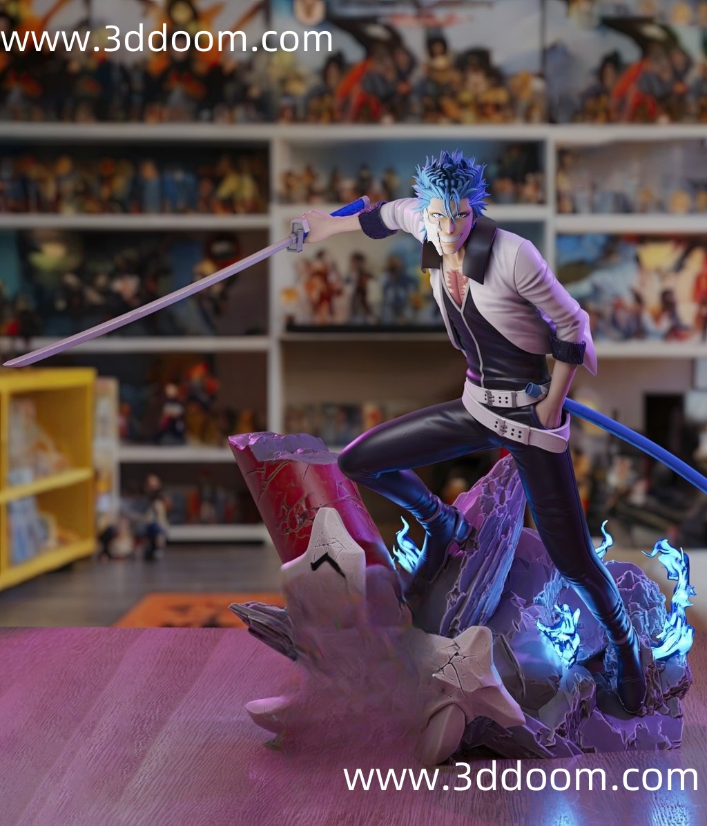 347 Grimmjow Jaegerjaquez Bleach 死神 葛力姆乔・贾卡杰克-3D DOOM