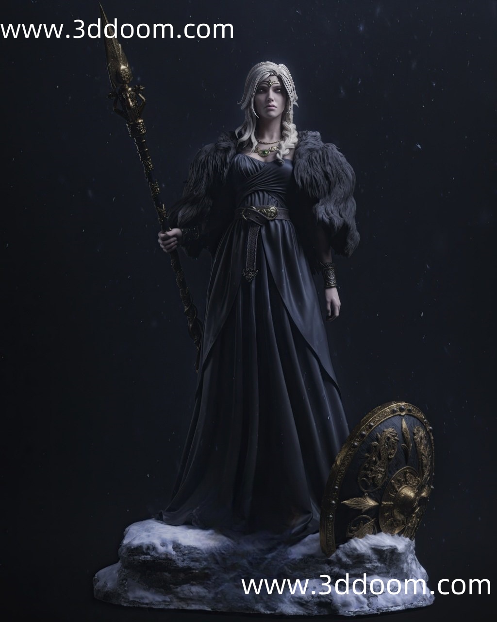 341 Freyja 北欧神话 芙蕾雅-3D DOOM