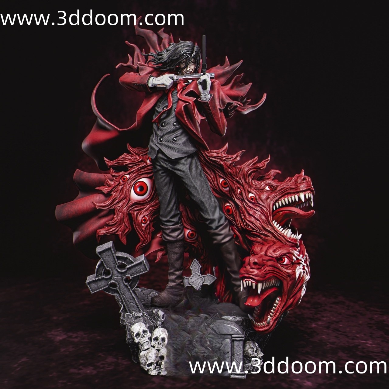 308 Alucard Hellsing 皇家国教骑士团 阿卡多-3D DOOM