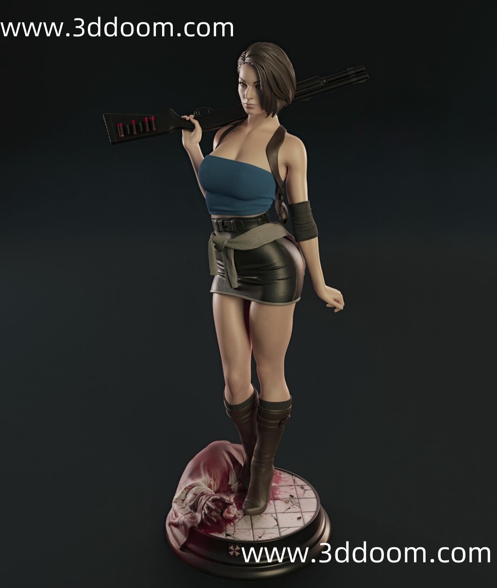 357 Jill Valentine Resident Evil 生化危机 吉尔・瓦伦蒂安-3D DOOM