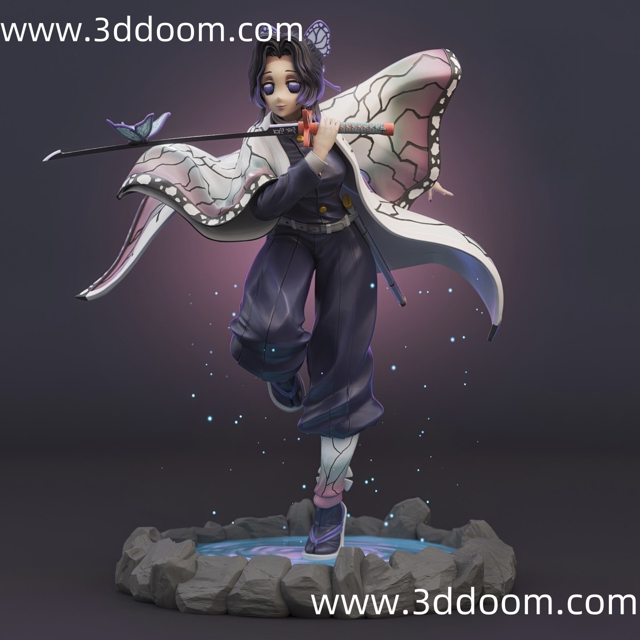 474 Shinobu Kochou Demon Slayer 鬼灭之刃 蝴蝶忍-3D DOOM