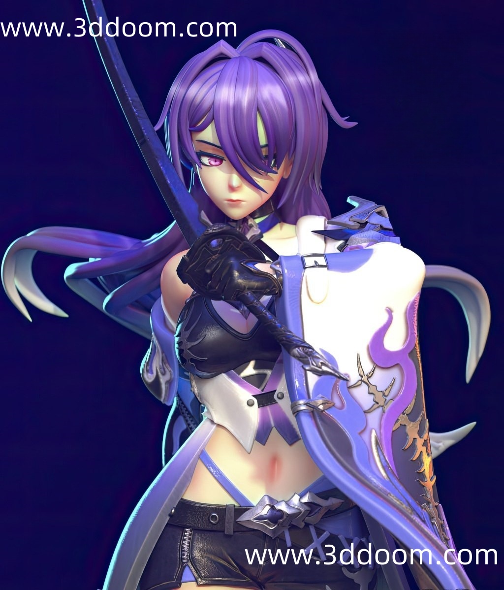 304 Acheron Honkai Star Rail (2) 崩坏3：星穹铁道 黄泉-3D DOOM