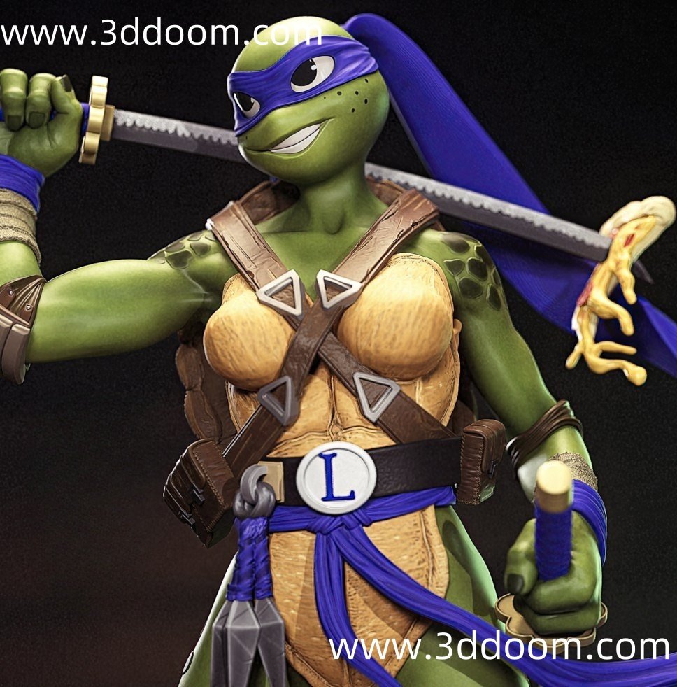 379 Leonardo Female TMNT 忍者神龟 女版利奥纳多-3D DOOM