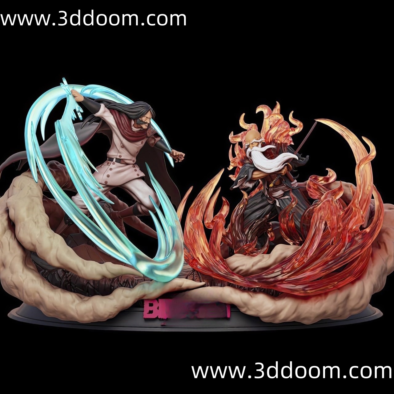 588 Yamamoto vs Yhwach Bleach 死神 元柳斋重对战友哈巴赫-3D DOOM