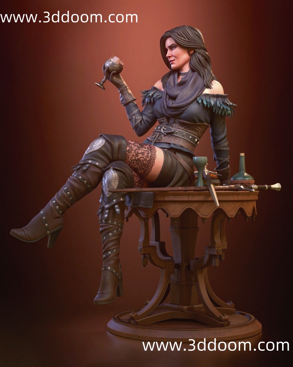 592 Yennefer Witcher 巫师 叶奈法-3D DOOM