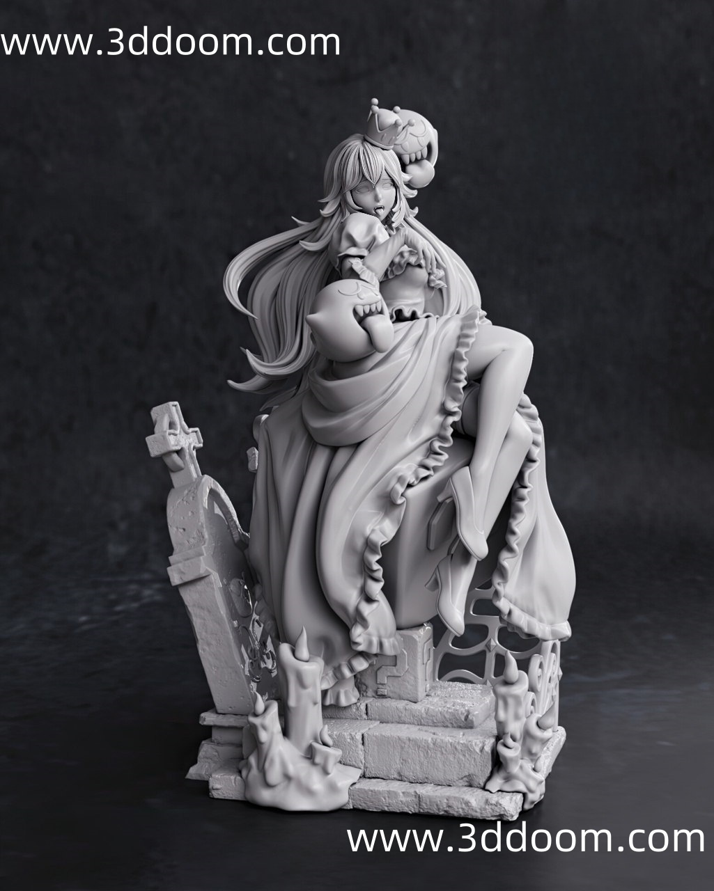 314 Booette Mario 马里奥 库巴公主-3D DOOM