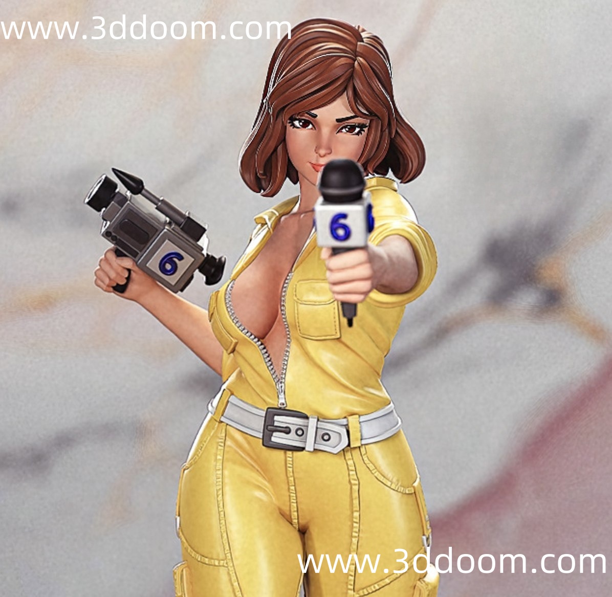 212 April O'Neil TMNT 忍者神龟 爱普莉尔·奥尼尔-3D DOOM