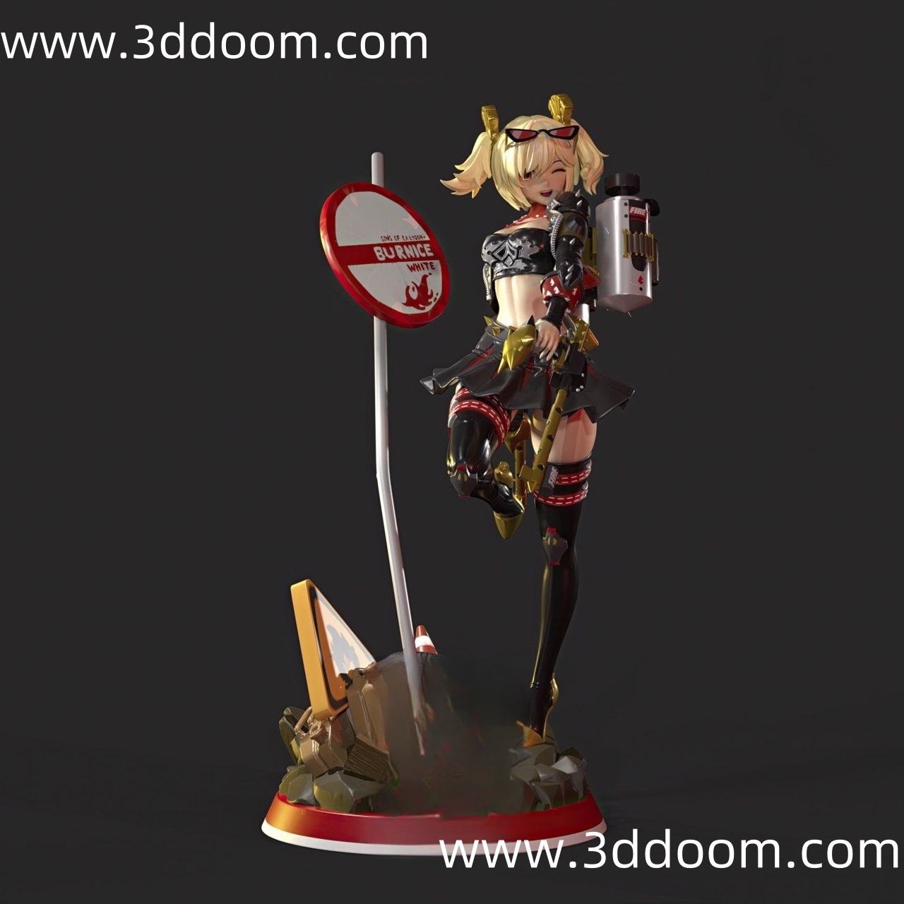 237 Burnice White Zenless Zone Zero 绝区零 柏妮思-3D DOOM