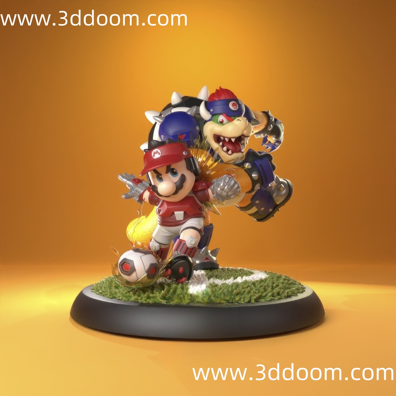 388 Mario vs Bowser 马里奥对战库巴-3D DOOM