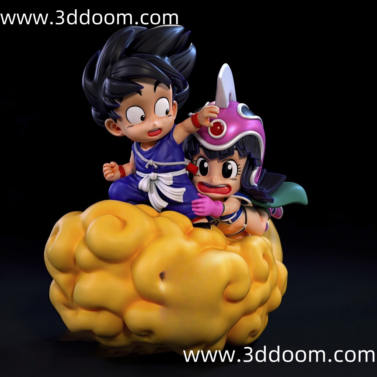 407 Goku and Chi-Chi Dragon Ball 龙珠 孙悟空和琪琪-3D DOOM