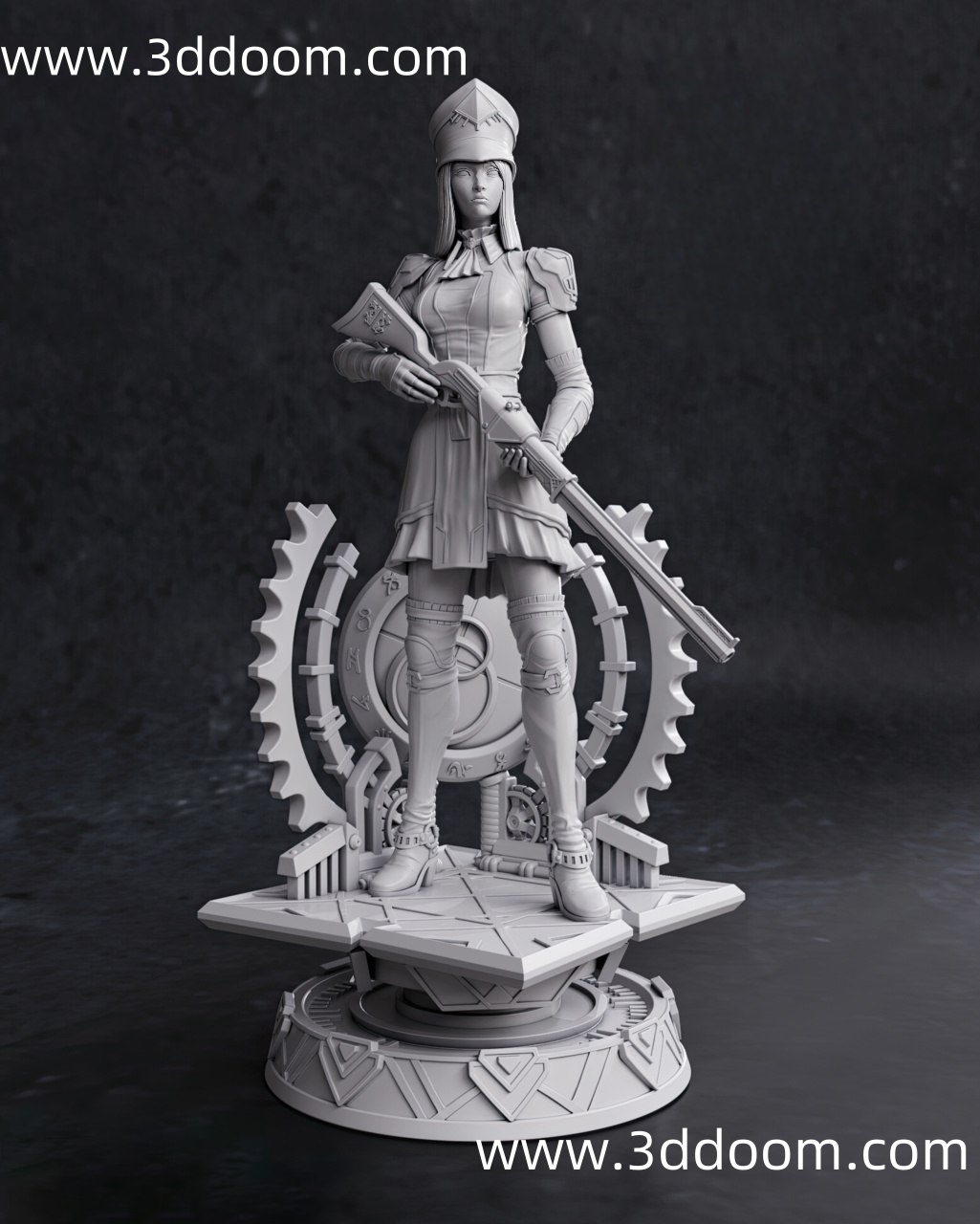 316 Caitlyn League of Legends 英雄联盟 凯特琳-3D DOOM