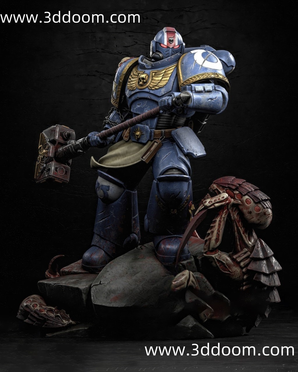 334 Demetrian Titus Space Marine II  Warhammer  战锤   提图斯-3D DOOM