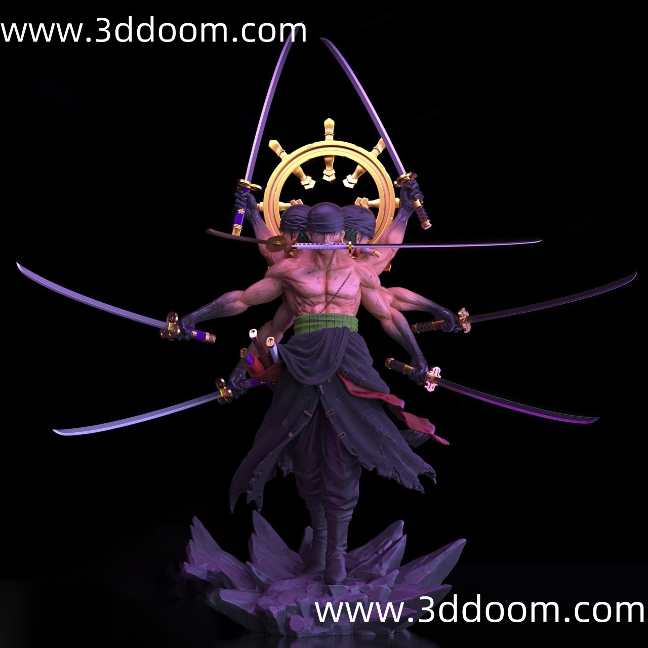 452 Roronoa Zoro One Piece (2) 海贼王 索隆-3D DOOM