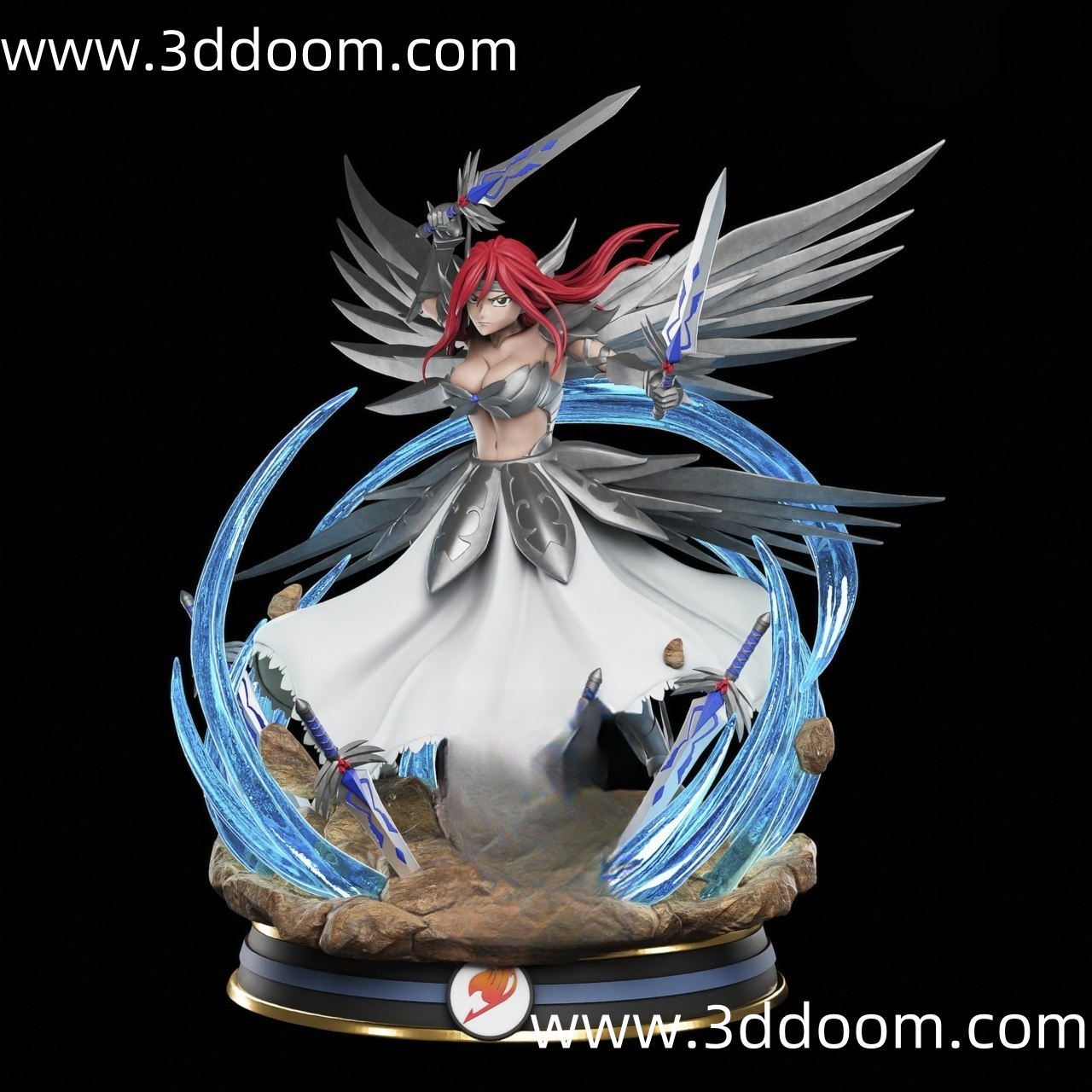 338 Erza Scarlet Fairy Tail 妖精的尾巴 艾露莎・舒卡勒托-3D DOOM