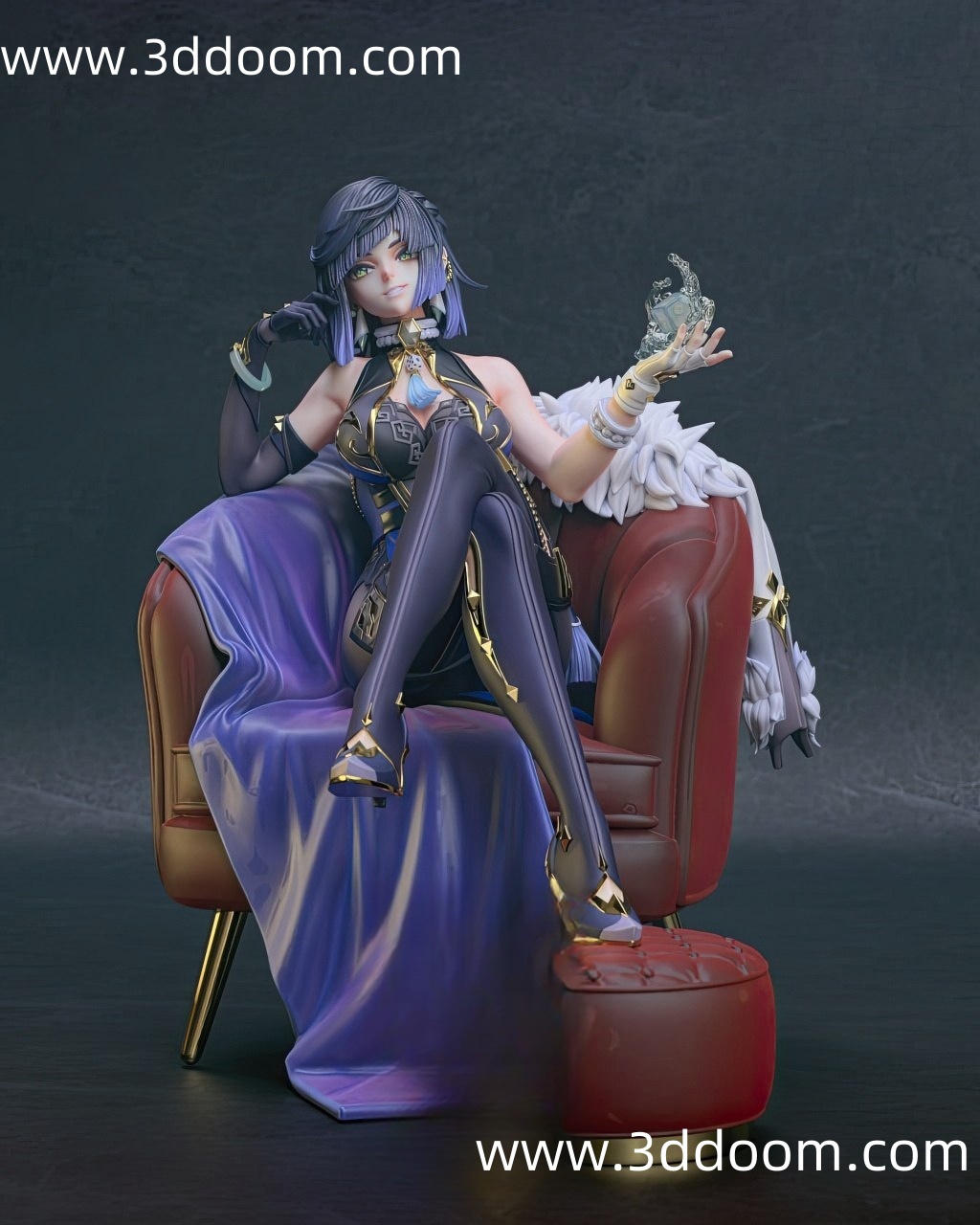 590 Yelan Genshin Impact 原神 夜兰-3D DOOM