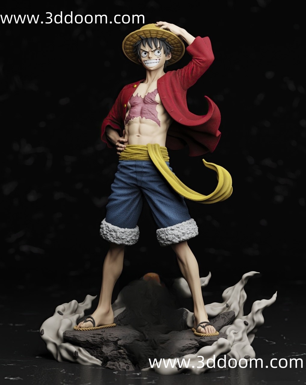 413 Monkey D. Luffy One Piece 海贼王 蒙奇・D・路飞-3D DOOM
