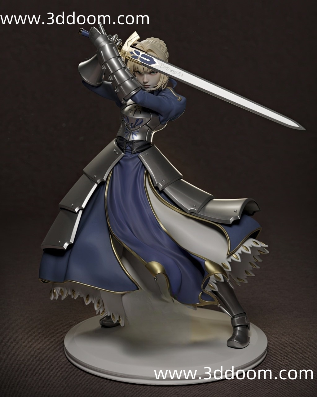 463 Saber Fate Stay Night 命运之夜 阿尔托莉雅-3D DOOM