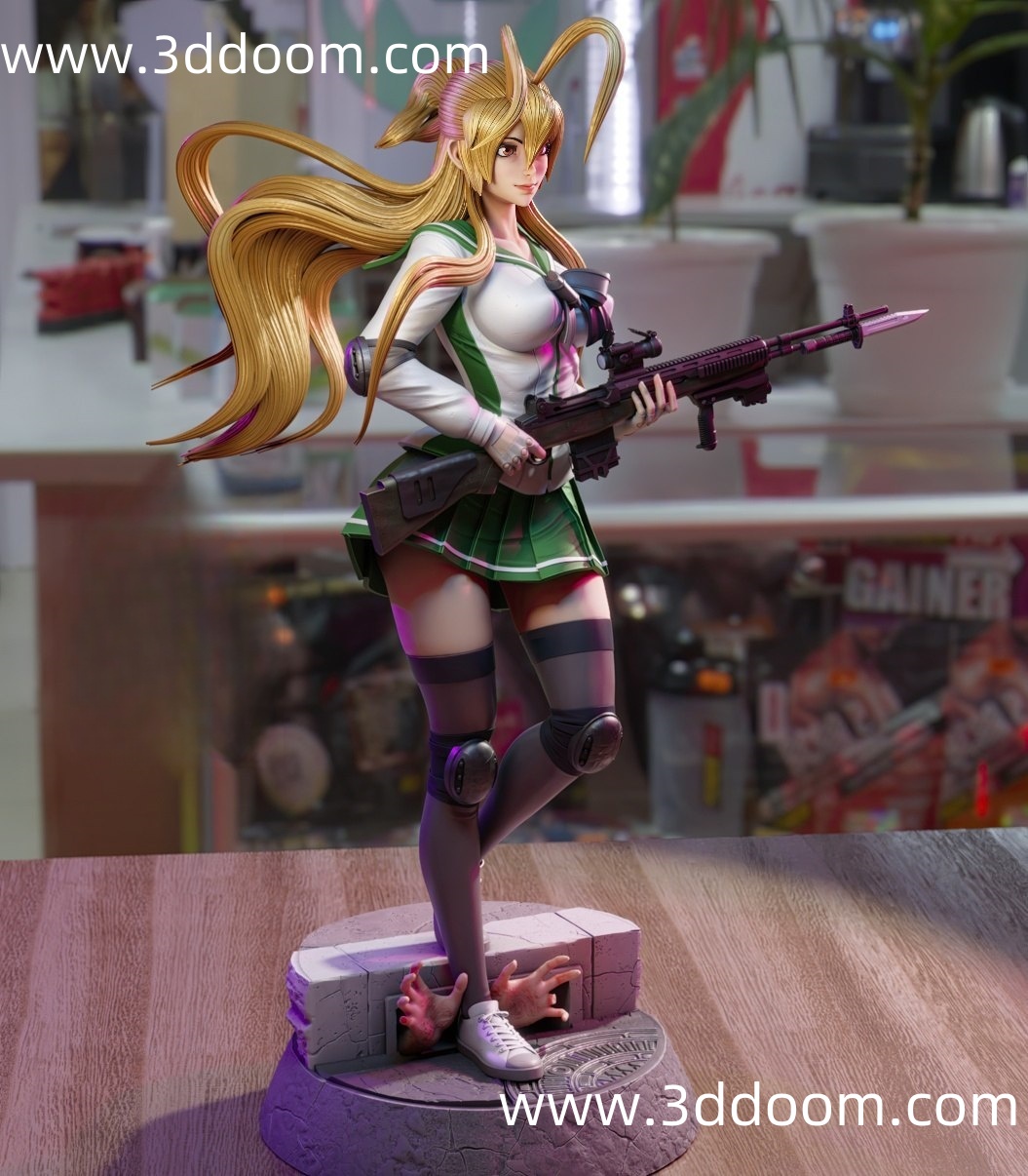 447 Rei Miyamoto Highschool of the Dead 学园默示录 宫本丽-3D DOOM