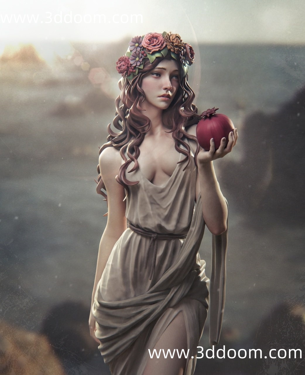 432 Persephone 希腊神话 珀耳塞福涅-3D DOOM