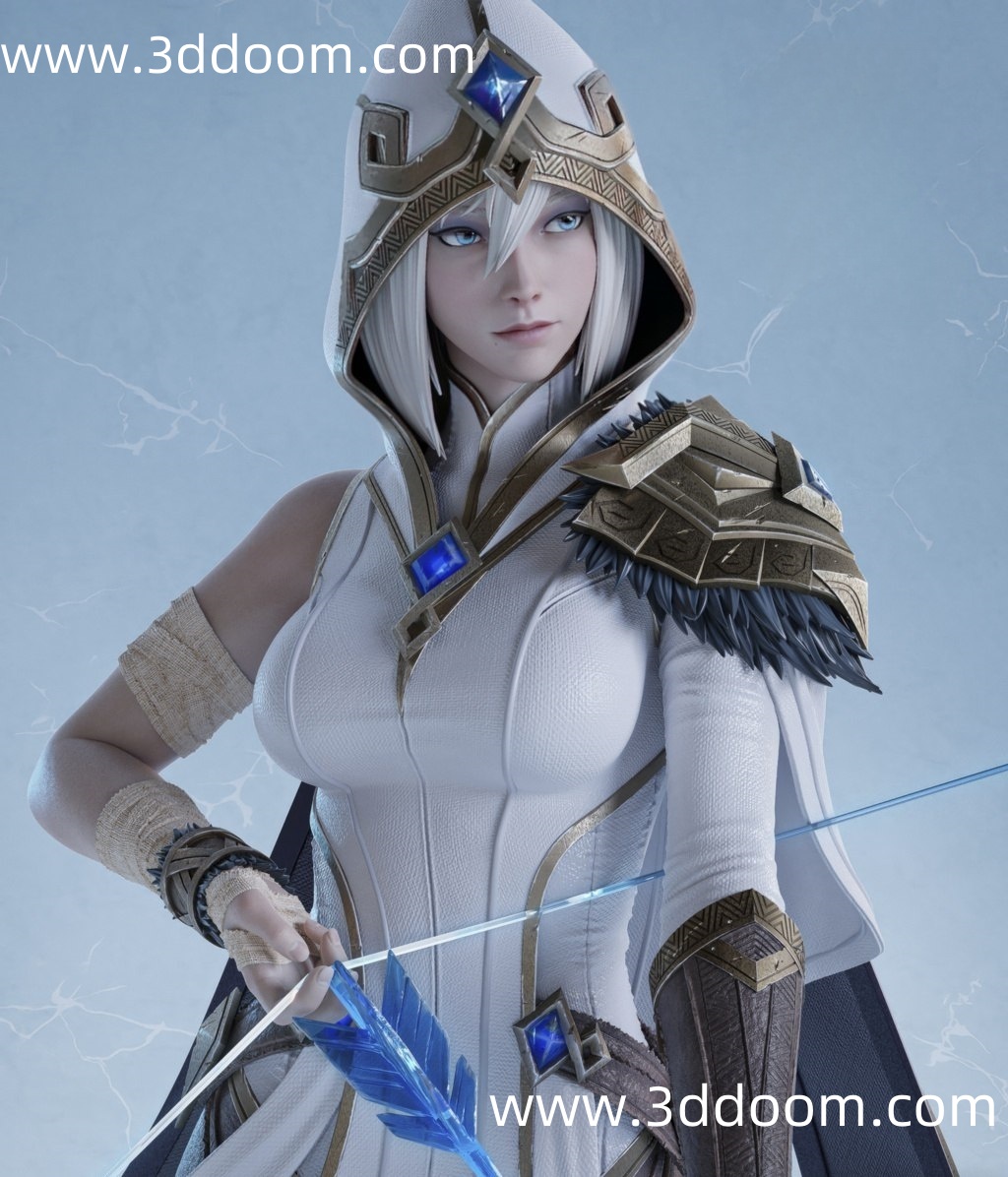 218 Ashe League of Legends 英雄联盟 艾希-3D DOOM