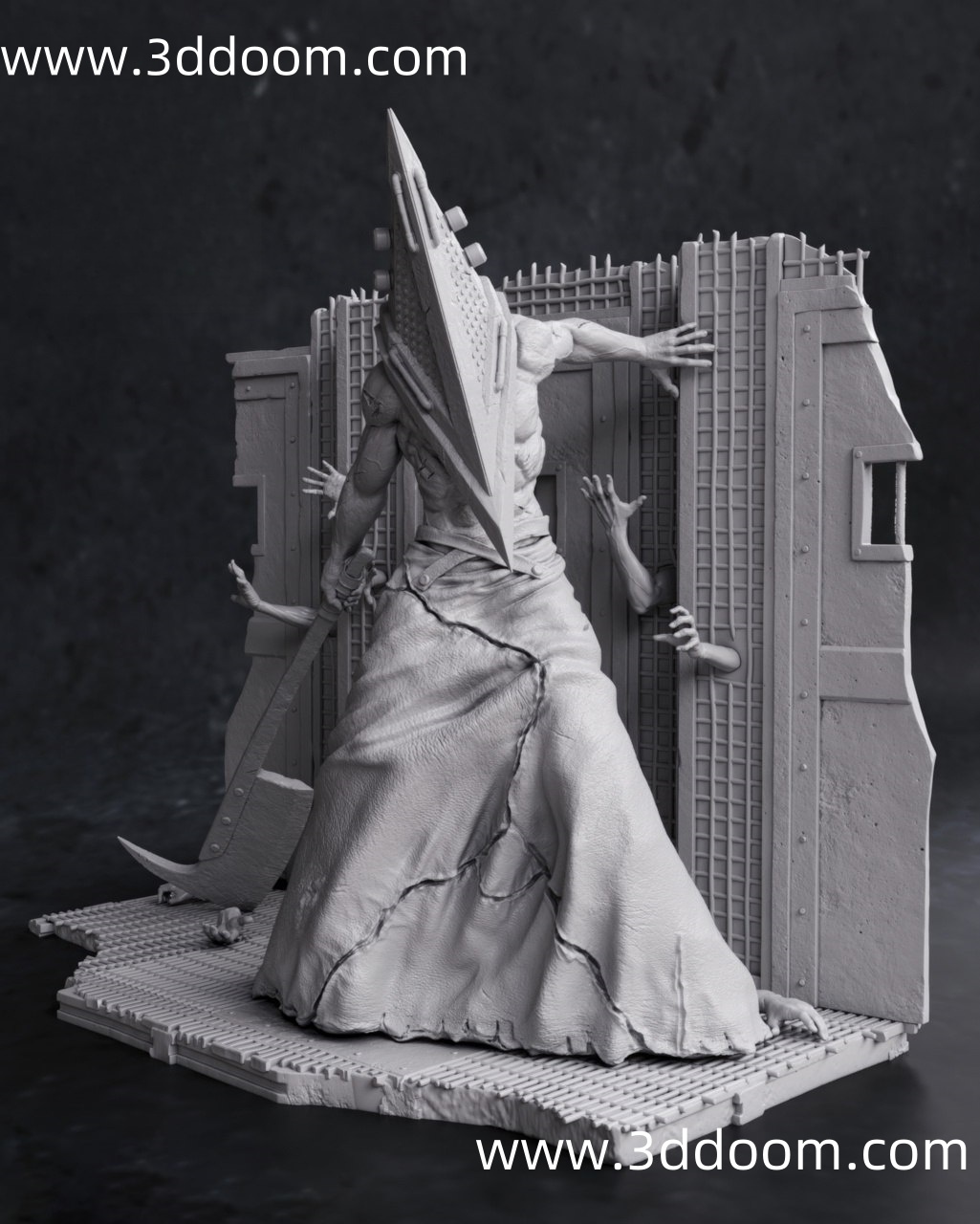 439 Pyramid Head Silent Hill 寂静岭 三角头-3D DOOM