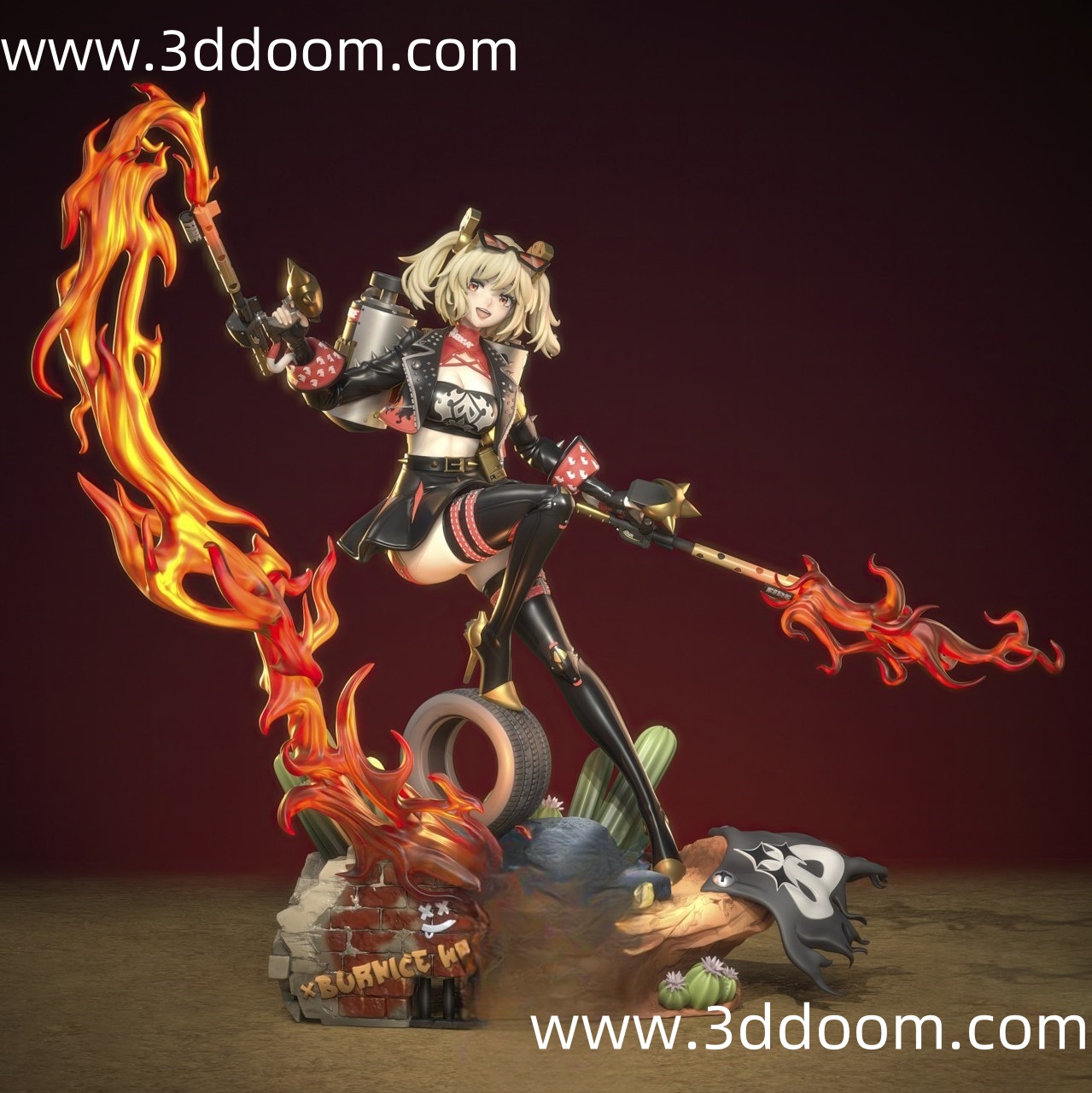 236 Burnice White Zenless Zone Zero (2) 绝区零 柏妮思-3D DOOM