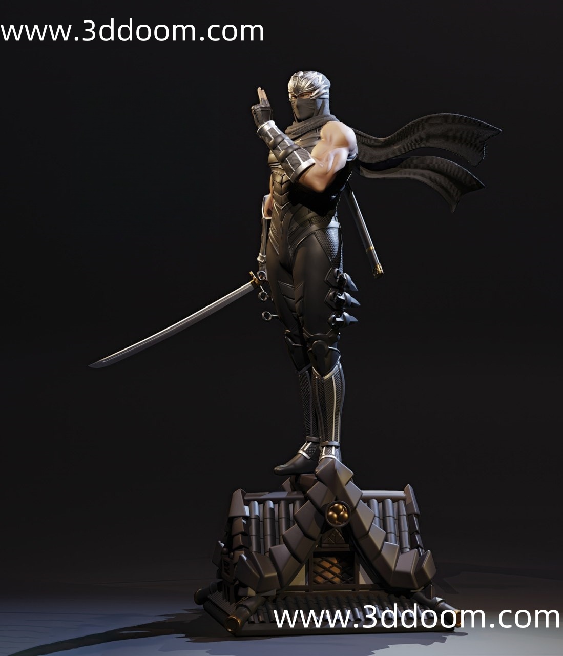 459 Ryu Hayabusa Ninja Gaiden 忍者龙剑传 隼龙-3D DOOM