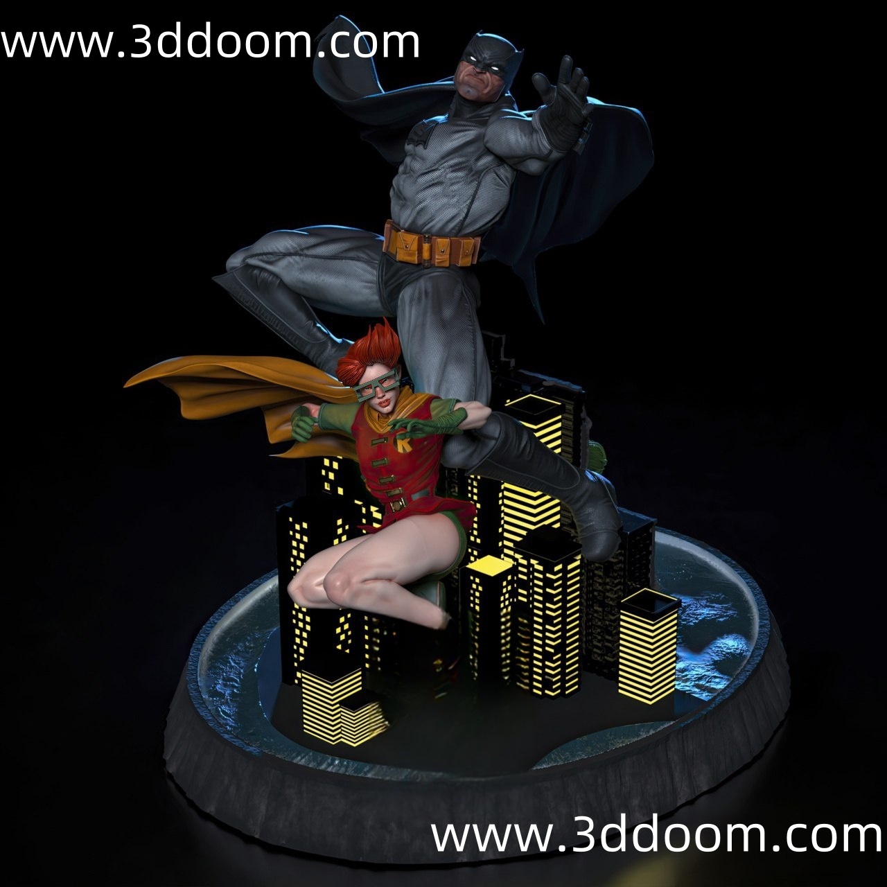 223 Batman Carrie Kelley Robin Joker 蝙蝠侠.罗宾.小丑-3D DOOM