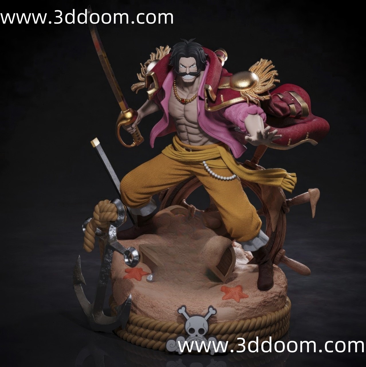 345 Gol D. Roger One Piece 海贼王 哥尔・D・罗杰-3D DOOM