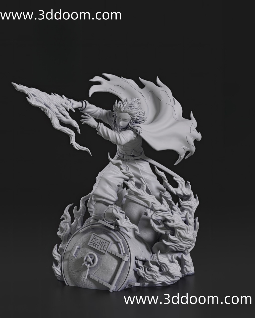 448 Rengoku Demon Slayer 鬼灭之刃 炼狱杏寿郎-3D DOOM