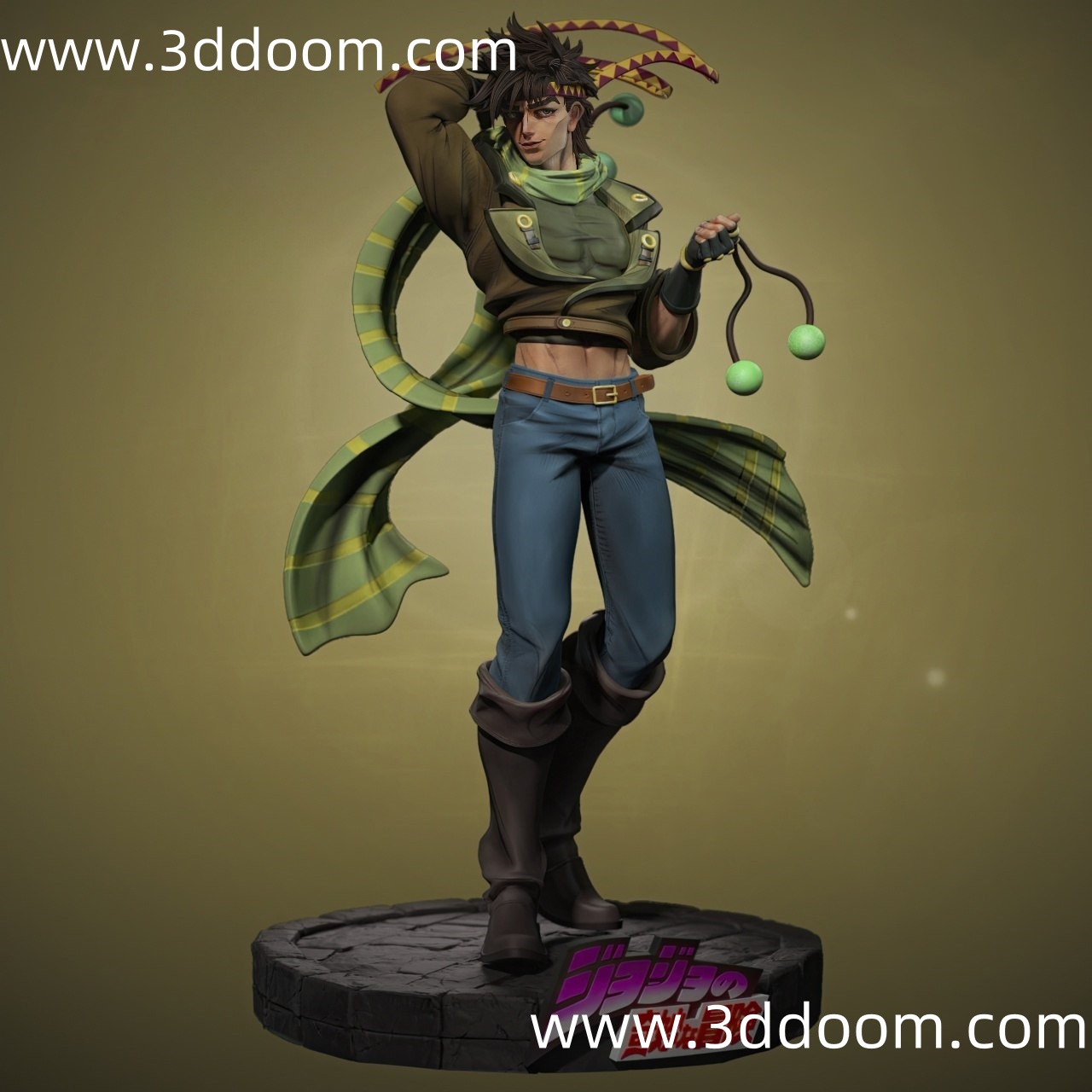 363 Joseph Joestar  JOJO 的奇妙冒险 乔瑟夫・乔斯达-3D DOOM