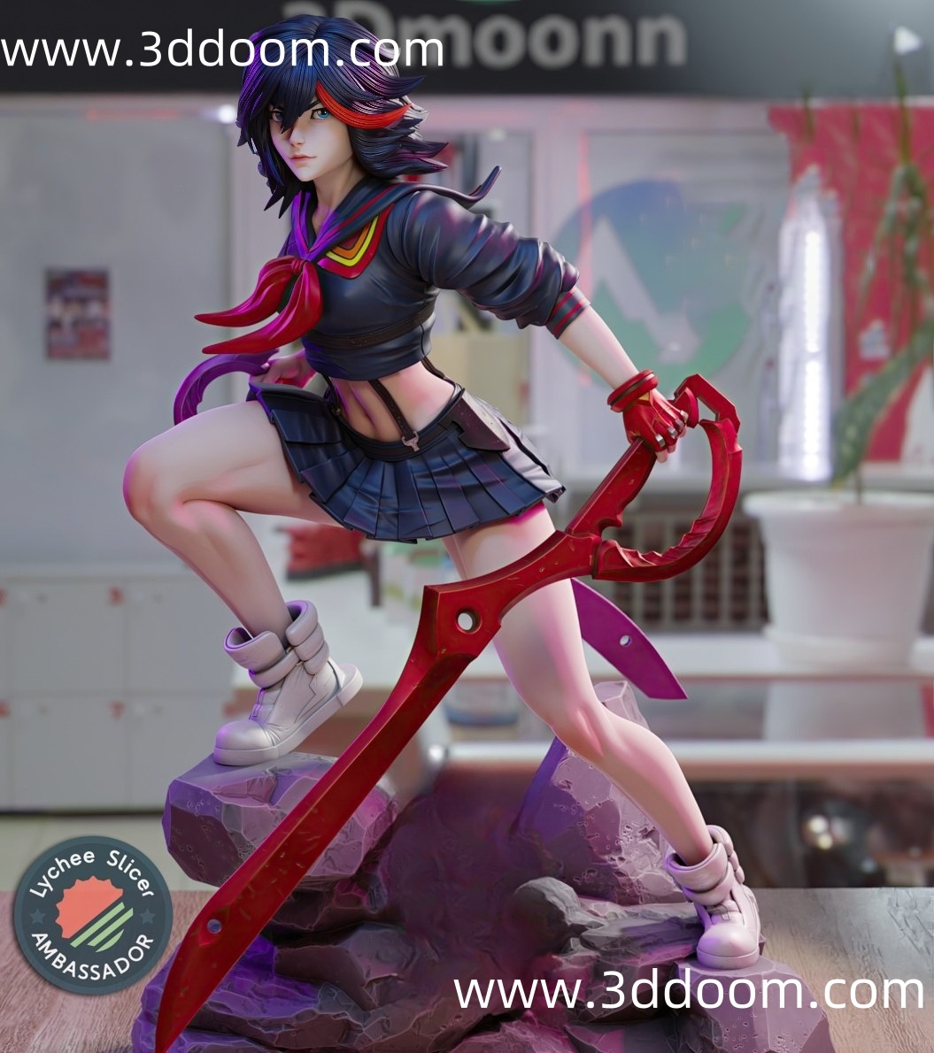 461 Ryuko Matoi Kill la Kill (2) 斩服少女 缠流子-3D DOOM