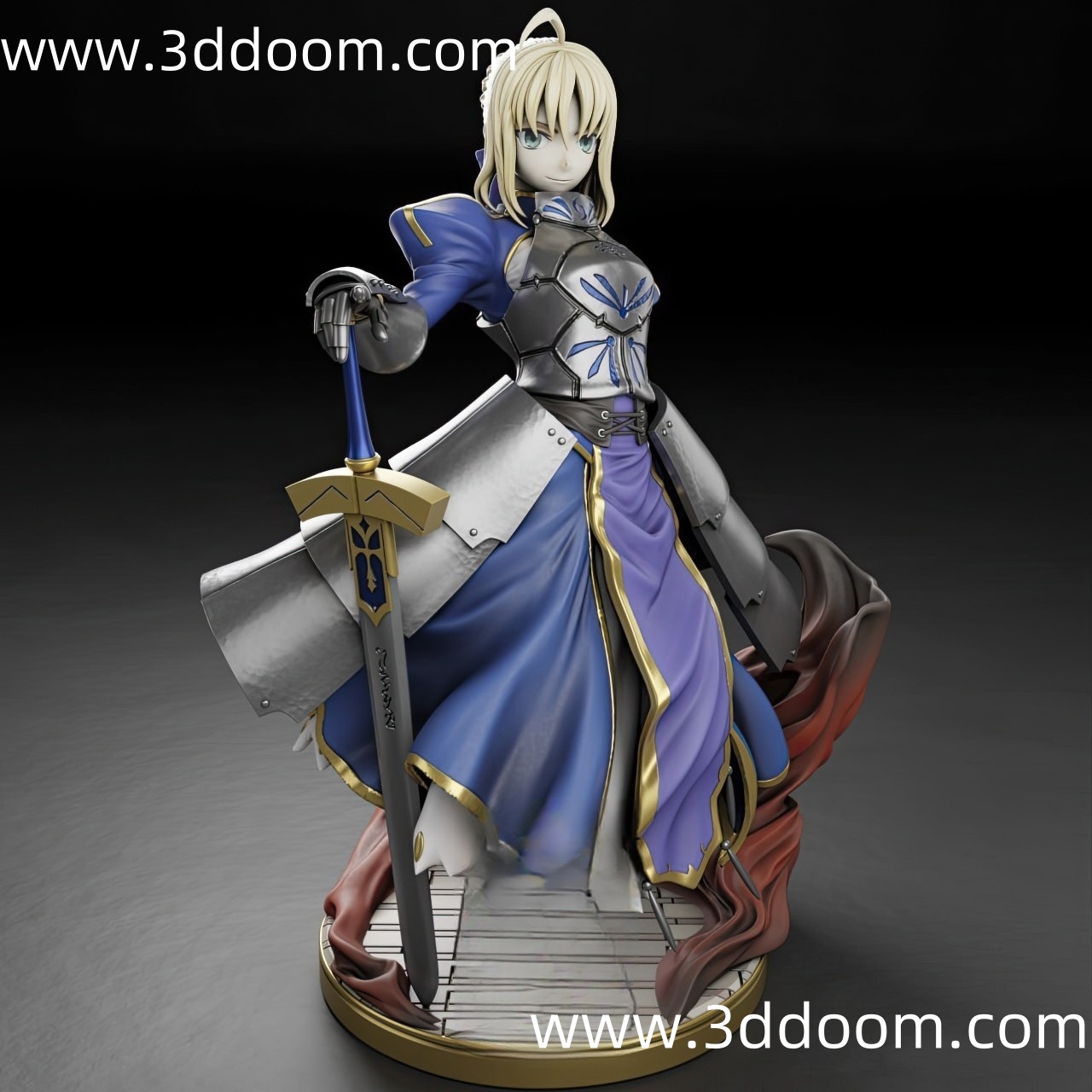 216 Artoria Pendragon FateStay Night 命运之夜 阿尔托莉雅拉贡-3D DOOM