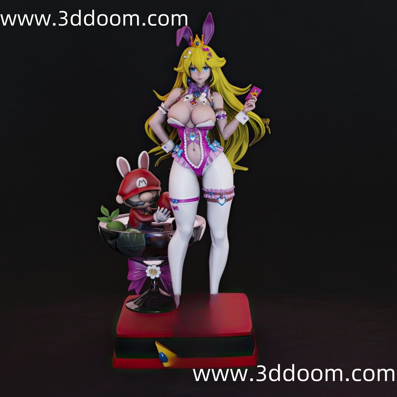 436 Princess Peach Mario 马里奥 碧姬公主-3D DOOM