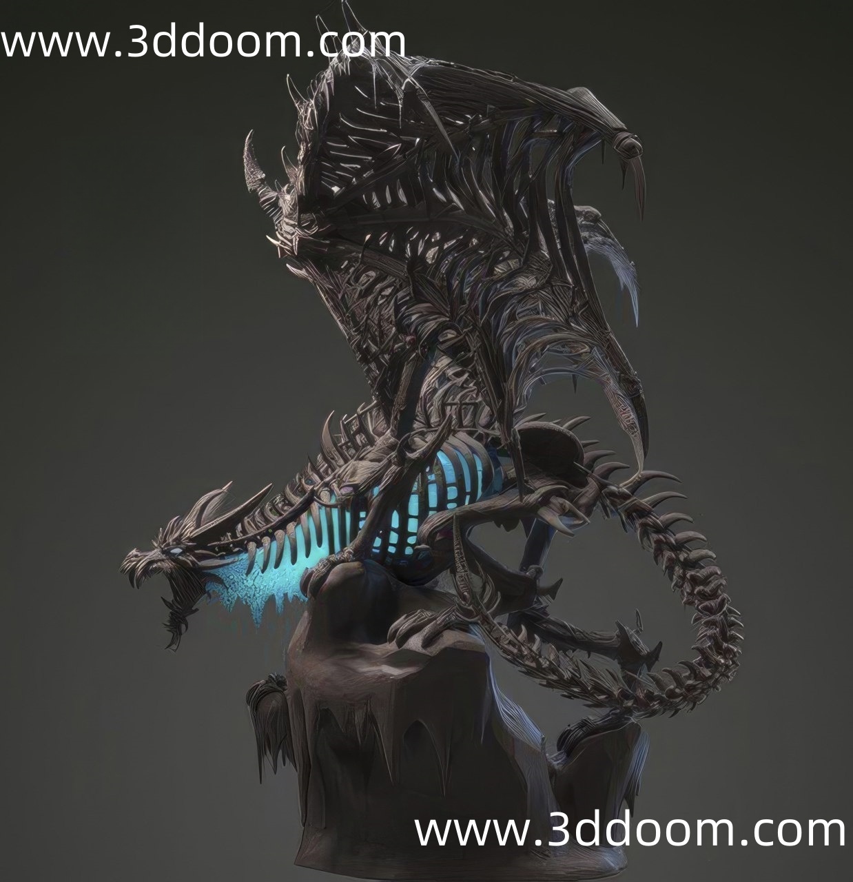 478 Sindragosa World of Warcraft 魔兽世界 辛达苟萨-3D DOOM