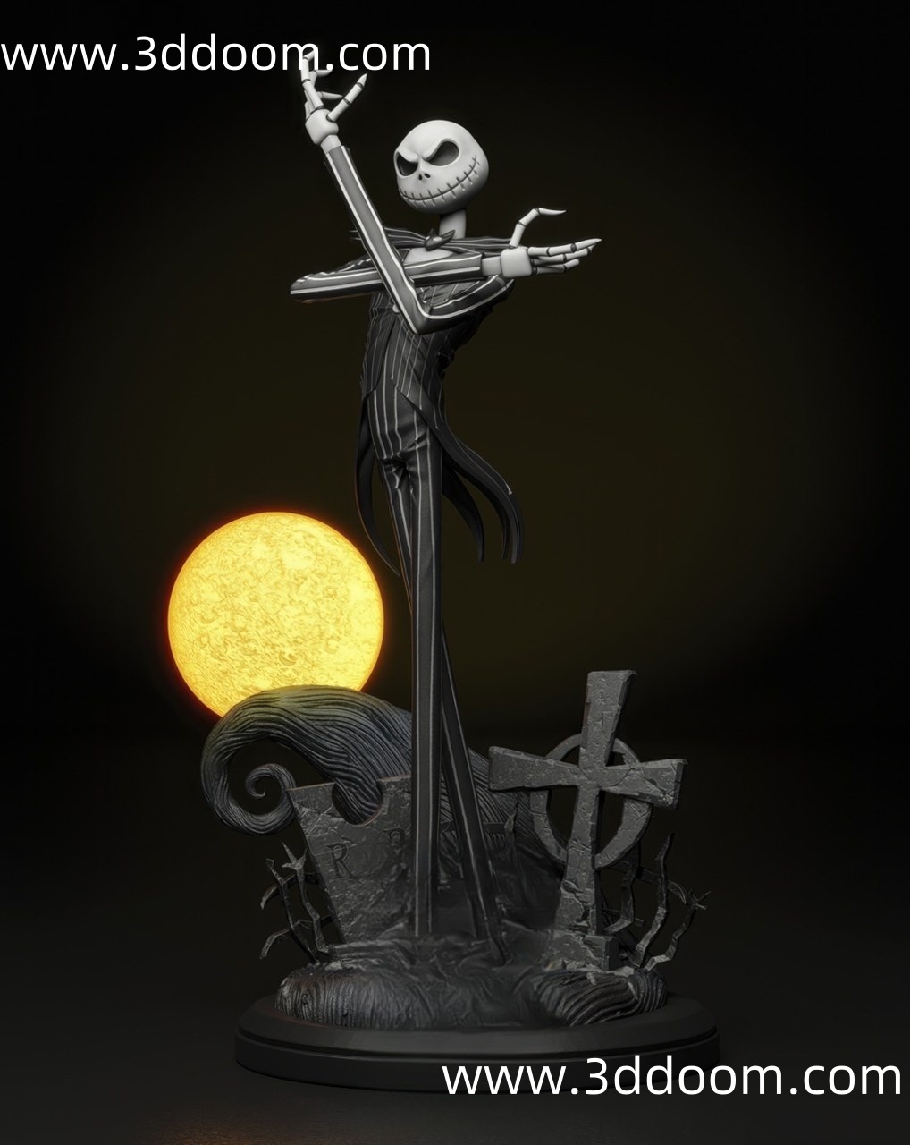 351 Jack Skellington  圣诞夜惊魂 骷髅杰克-3D DOOM