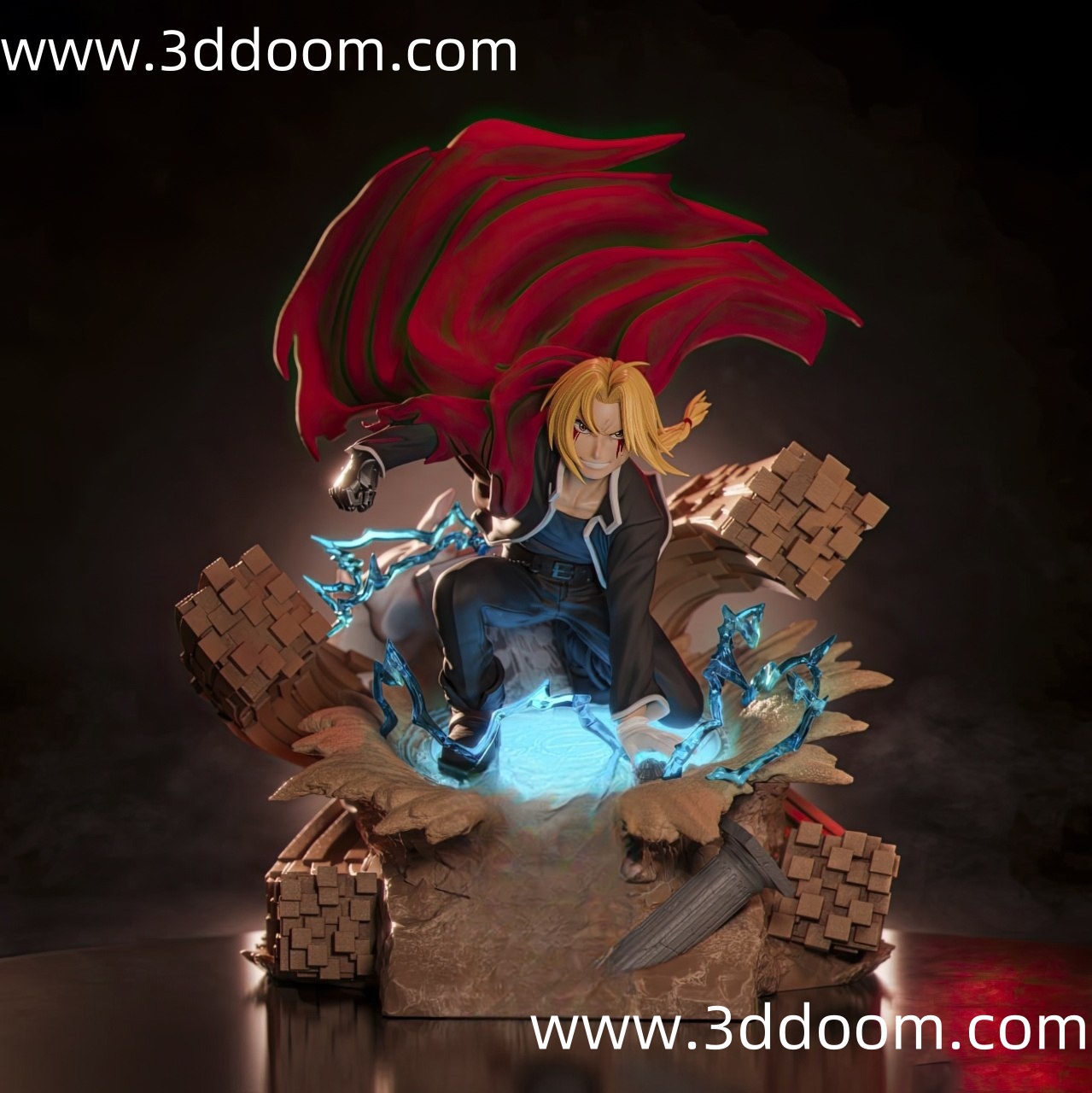 245 Edward Elric Fullmetal Alchemist 钢之炼金术师 爱德华-3D DOOM