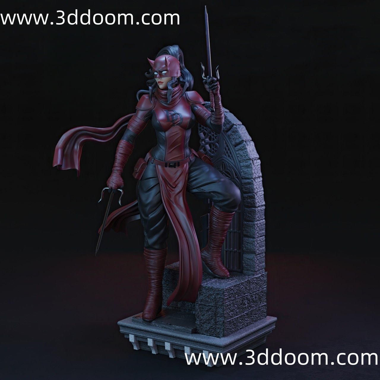 510 Elektra Daredevil 漫威超胆侠 艾丽卡-3D DOOM