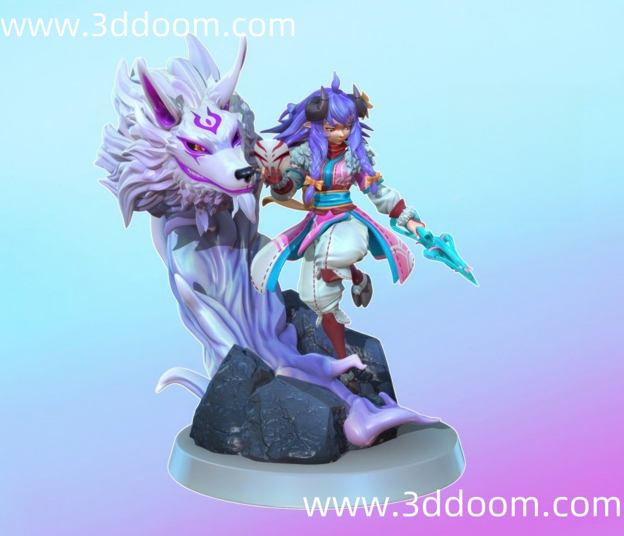 541 Kindred League of Legends 英雄联盟 千珏-3D DOOM