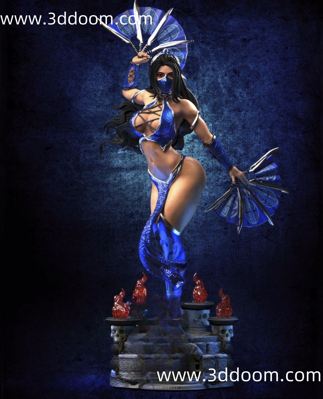 644 Kitana Mortal Kombat 真人快打 吉塔娜-3D DOOM