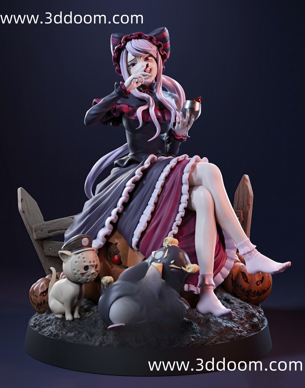 680 Shalltear Bloodfallen Overlord 不死者之王 夏提雅-3D DOOM