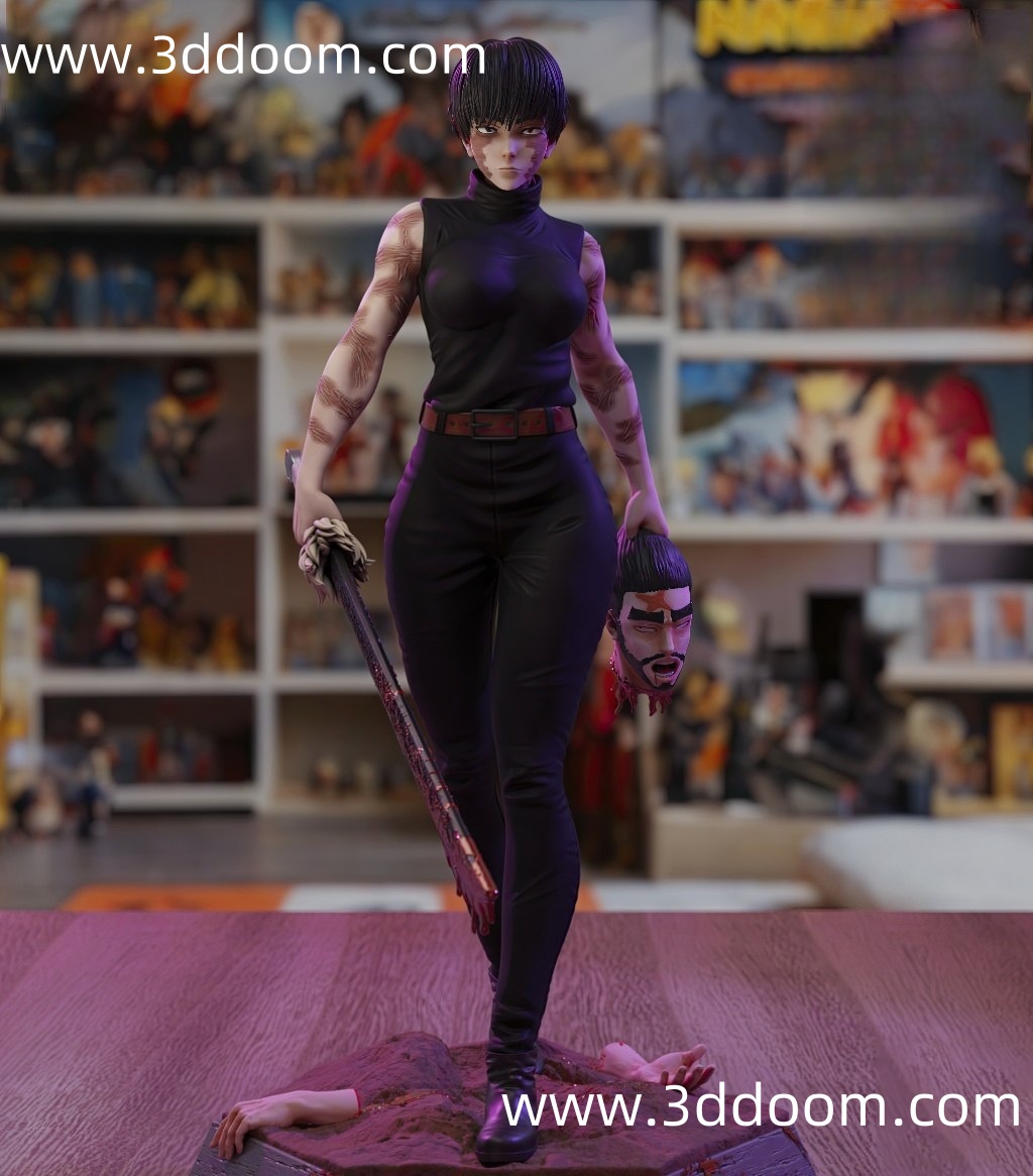 651 Maki Zenin Jujutsu Kaisen 咒术回战 禅院真希-3D DOOM