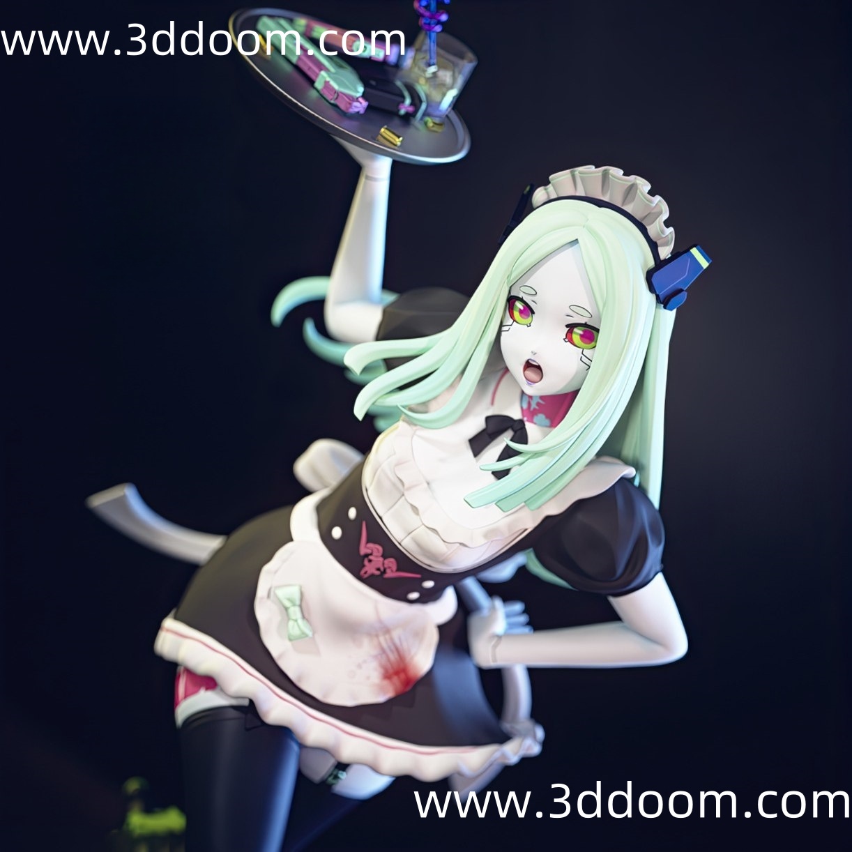 672 Rebecca CyberPunk Edgerunners 赛博浪客 丽贝卡-3D DOOM