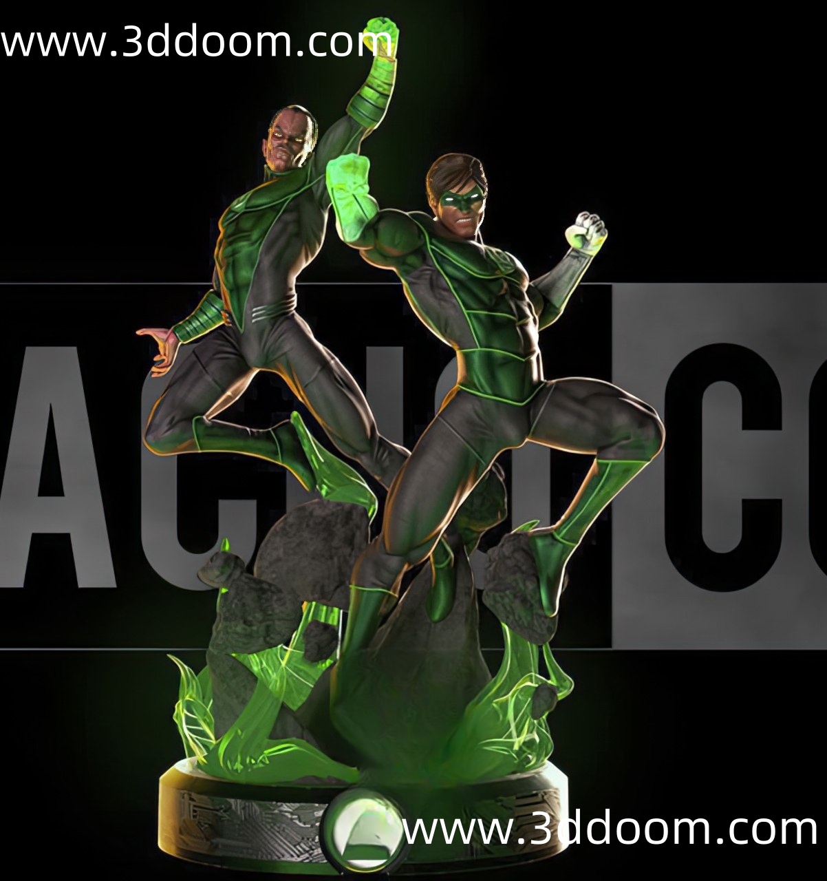 684 Sinestro Hal Jordan Green Lantern DC 绿灯侠-3D DOOM