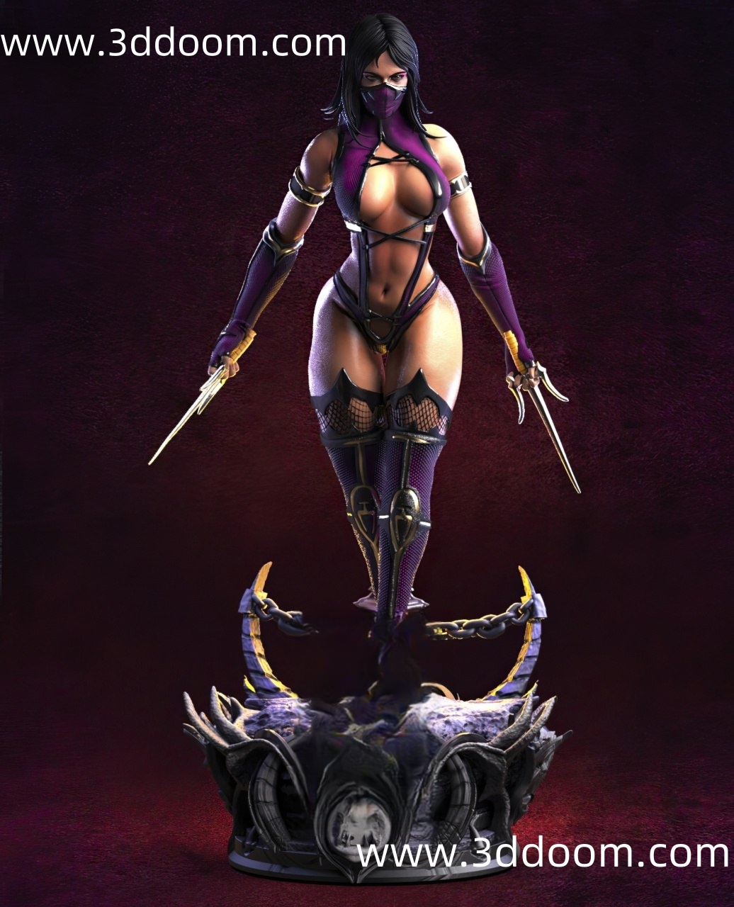 657 Mileena Mortal Kombat 真人快打 美莲娜-3D DOOM