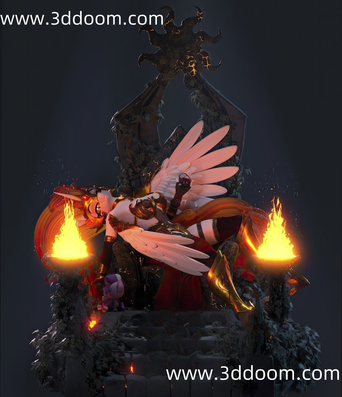 669 Princess Daybreaker Celestia My Little Pony 小马宝莉-3D DOOM