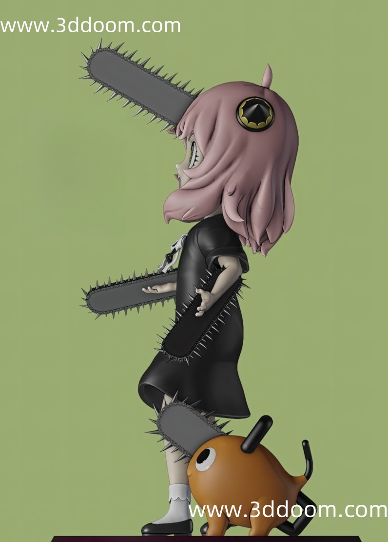 606 Anya and Pochita Spy  间谍过家家 阿尼亚-3D DOOM